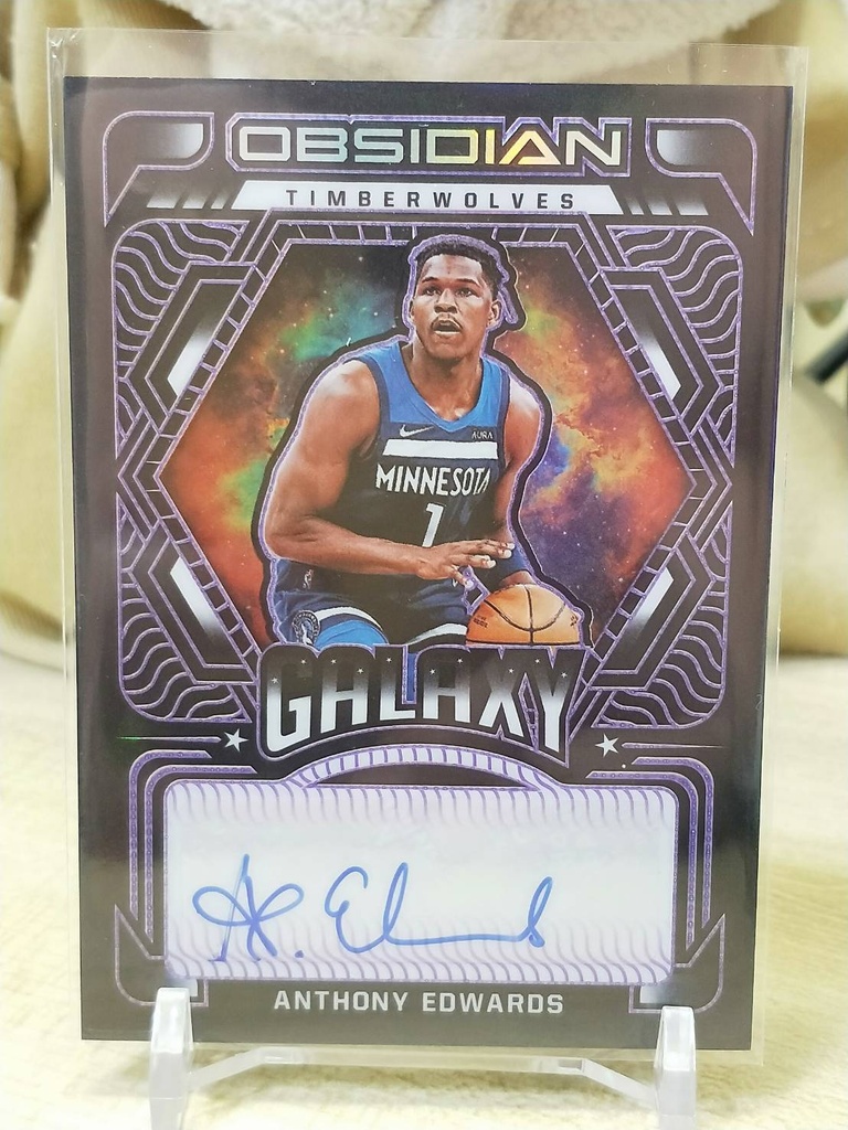 (SOLD)2021-22 Anthony Edwards Obsidian Galaxy Auto 38/49 preorder