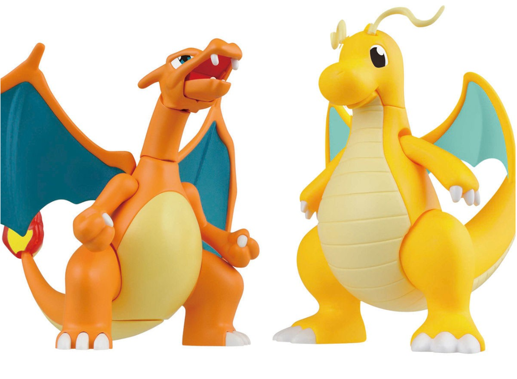 Pokemon Poke-Pla Plastic Model Collection Select Series Charizard & Dragonite VS Set #43