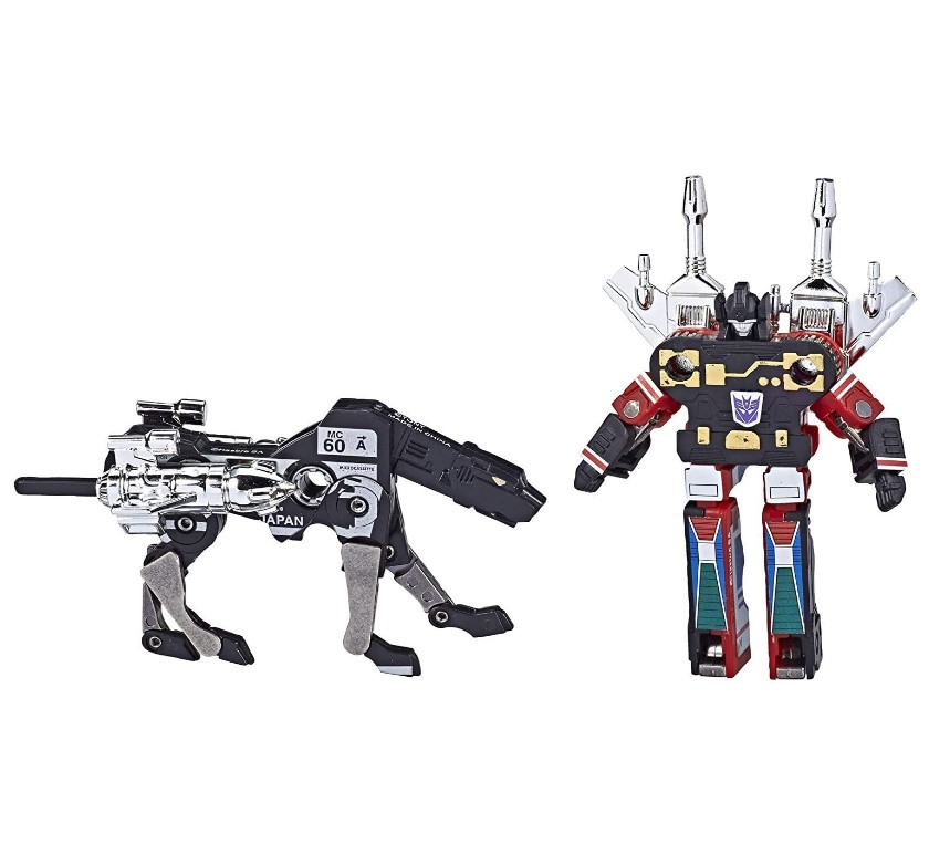 Hasbro Transformers Vintage G1 Cassette 2-Pack Decepticons Ravage and Rumble
