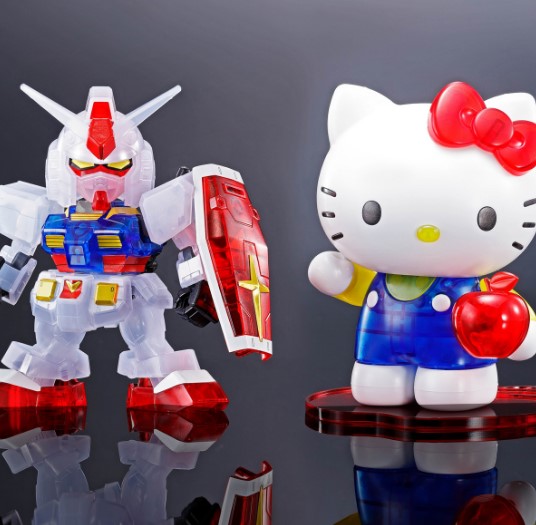 SD EX Standard Hello Kitty / RX-78-2 Gundam Clear Color Gundam Base Limited