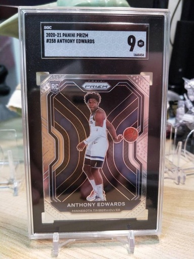 2020-21 Anthony Edwards Prizm Base #258 SGC 9 preorder